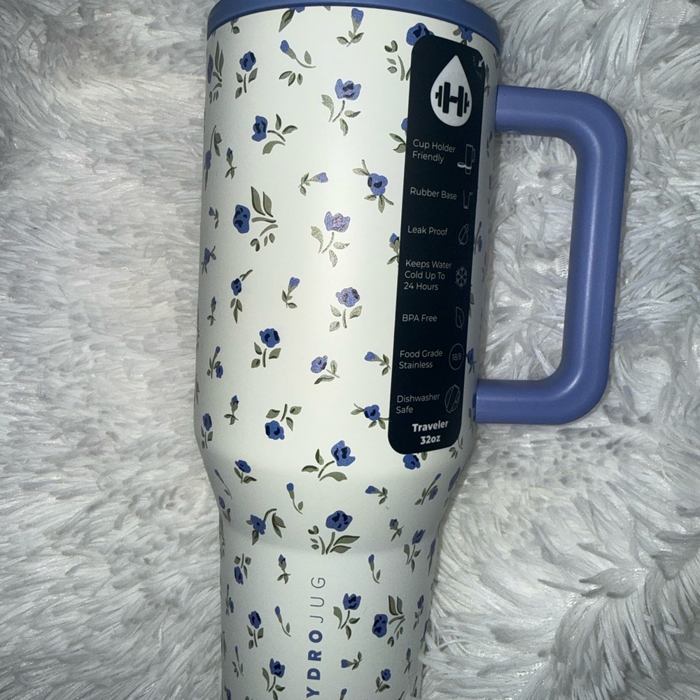 HydroJug 32 oz  indigo bloom traveler
